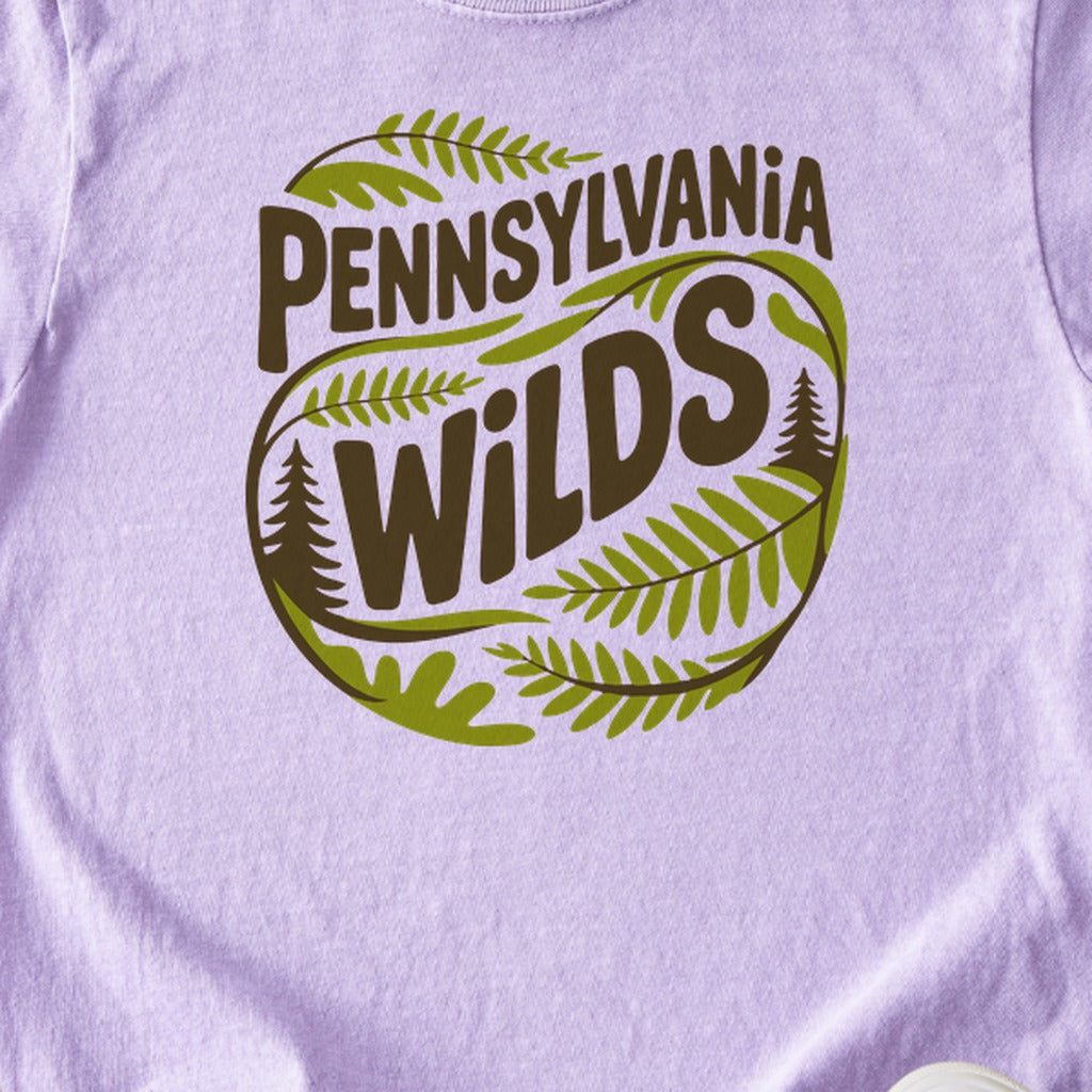 Pennsylvania Wilds Ferns Kids Cotton T-Shirt