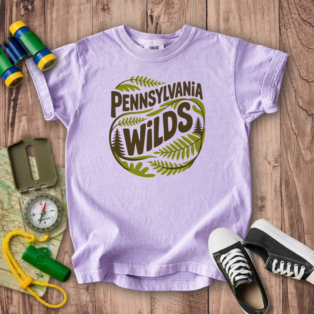 Pennsylvania Wilds Ferns Kids Cotton T-Shirt