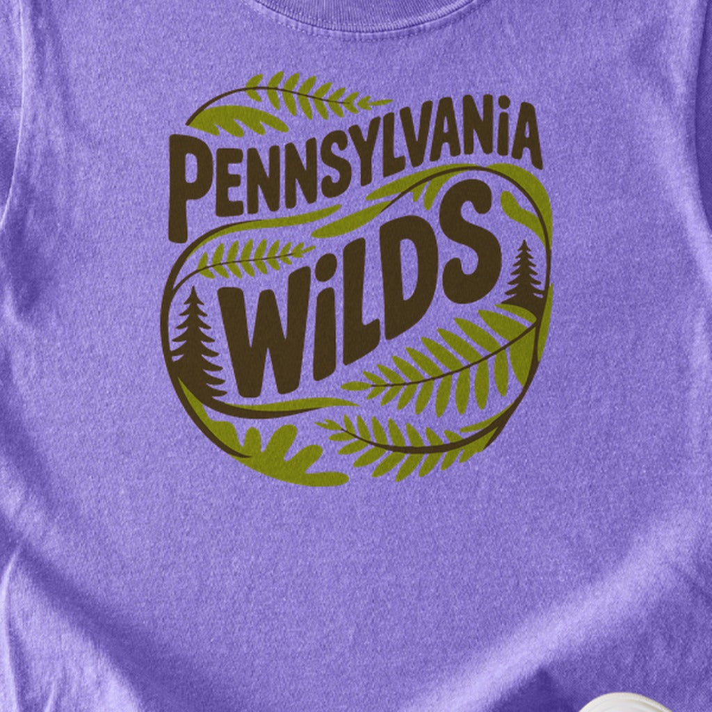 Pennsylvania Wilds Ferns Kids Cotton T-Shirt