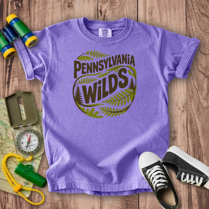 Pennsylvania Wilds Ferns Kids Cotton T-Shirt