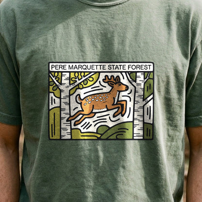 Pere Marquette River Cotton T-Shirt