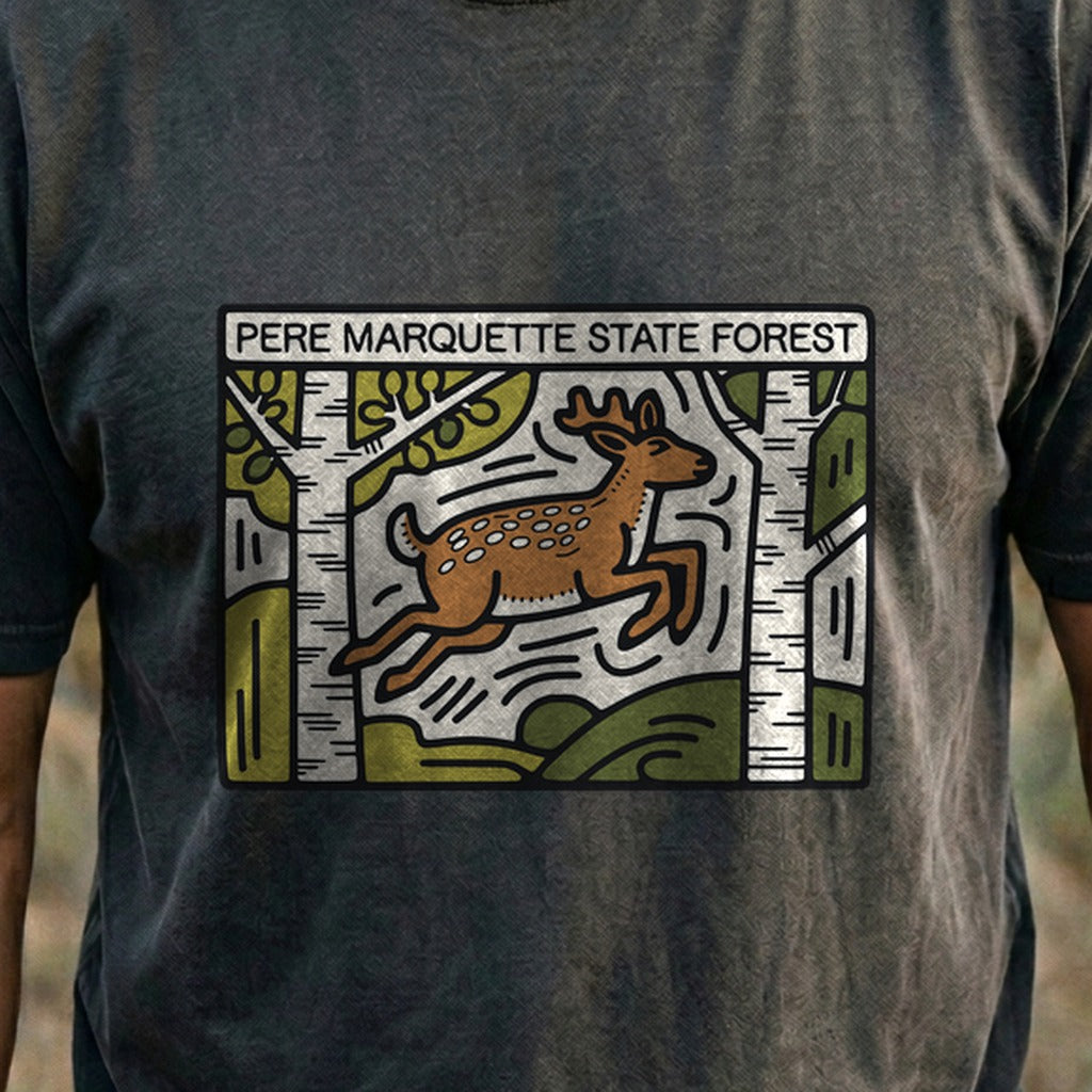 Pere Marquette River Cotton T-Shirt