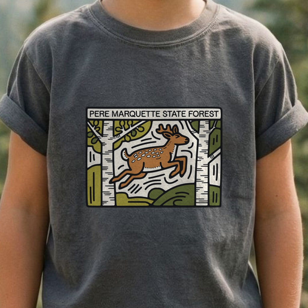 Pere Marquette State Forest Kids Cotton T-Shirt