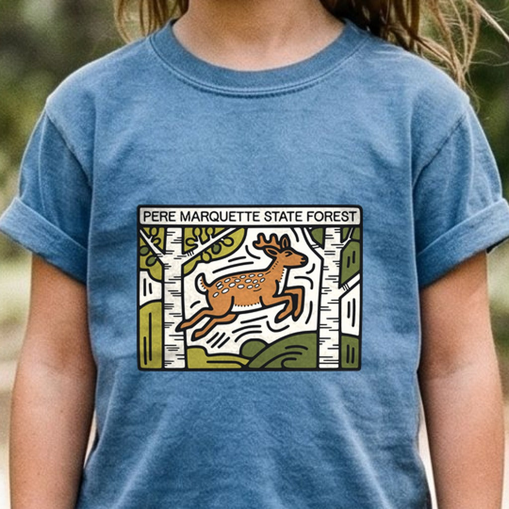 Pere Marquette State Forest Kids Cotton T-Shirt