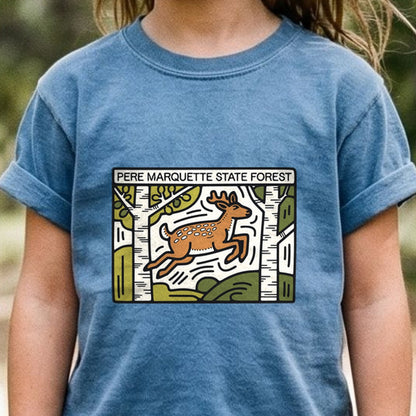 Pere Marquette State Forest Kids Cotton T-Shirt
