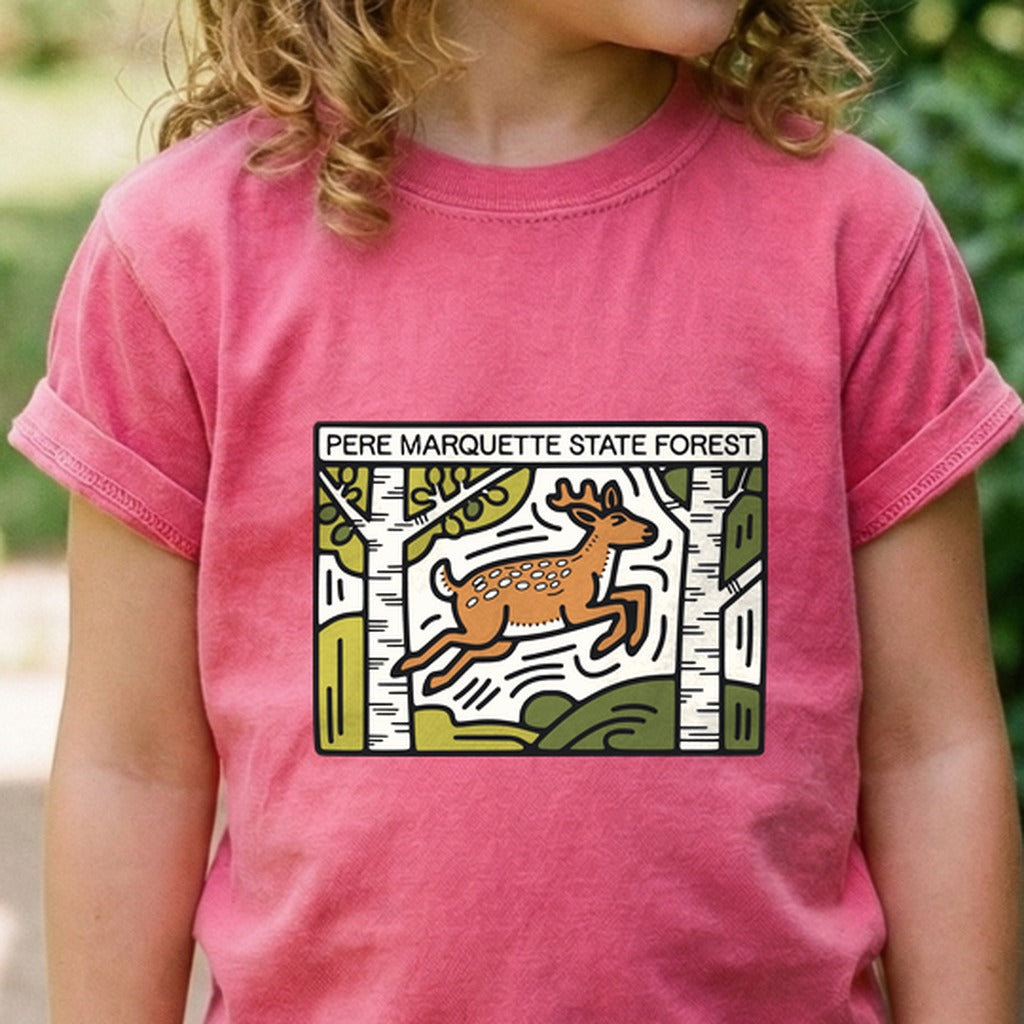 Pere Marquette State Forest Kids Cotton T-Shirt
