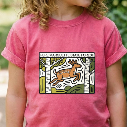 Pere Marquette State Forest Kids Cotton T-Shirt
