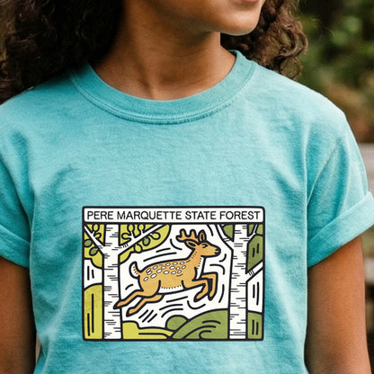 Pere Marquette State Forest Kids Cotton T-Shirt