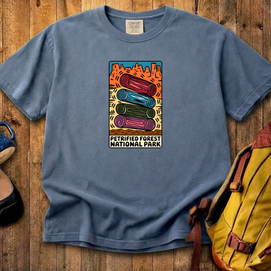 Petrified Forest National Park Logs Cotton T-Shirt