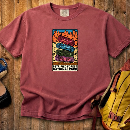 Petrified Forest National Park Logs Cotton T-Shirt
