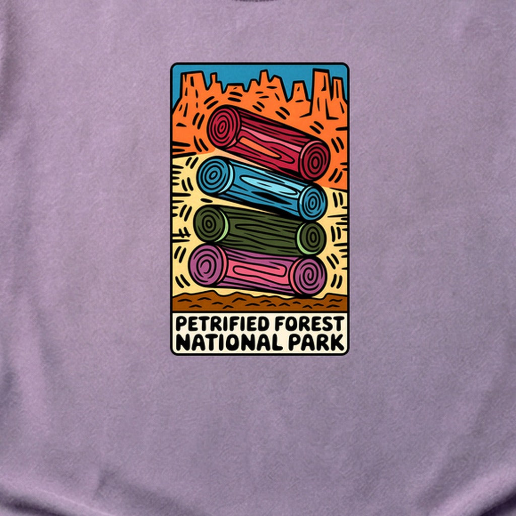 Petrified Forest National Park Logs Cotton T-Shirt
