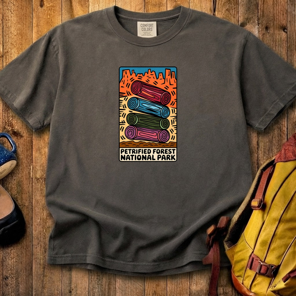 Petrified Forest National Park Logs Cotton T-Shirt