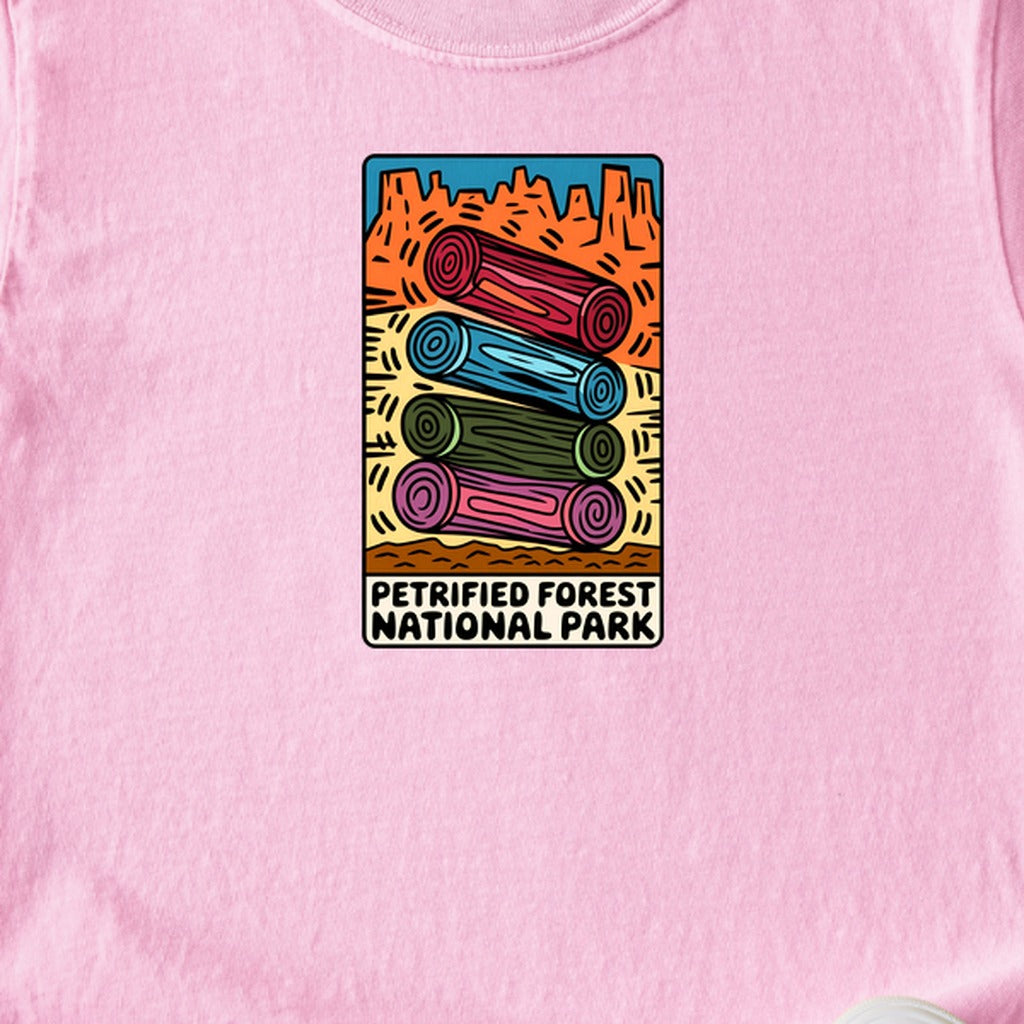 Petrified Forest National Park Logs Kids Cotton T-Shirt