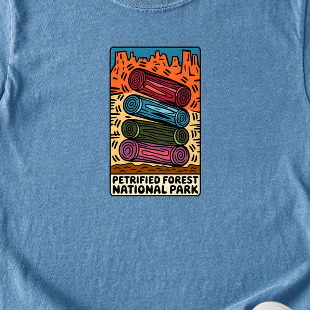 Petrified Forest National Park Logs Kids Cotton T-Shirt