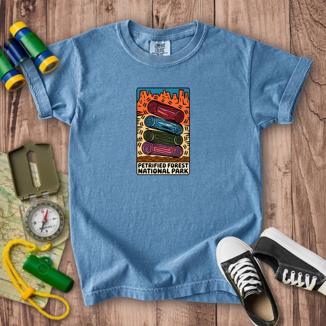 Petrified Forest National Park Logs Kids Cotton T-Shirt