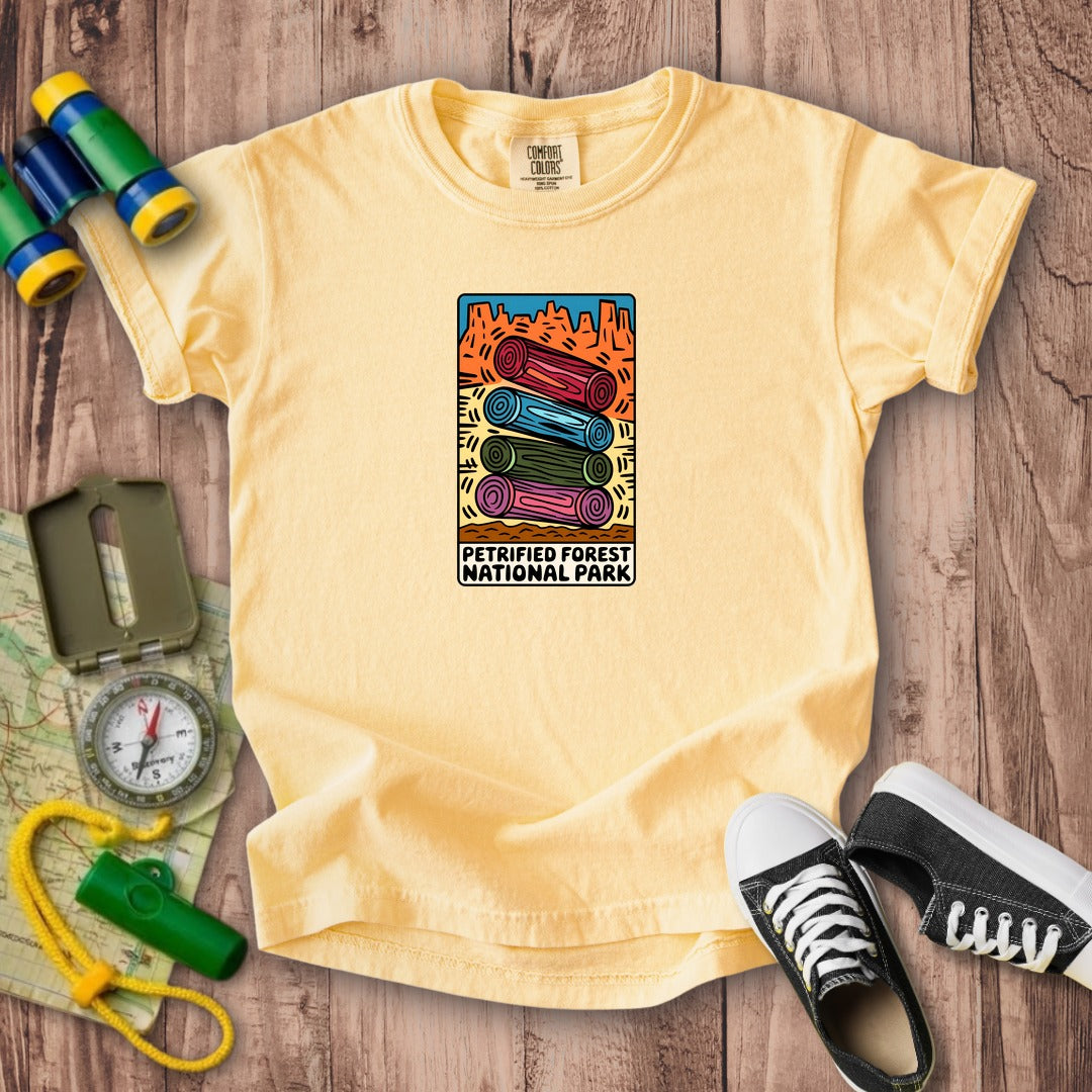 Petrified Forest National Park Logs Kids Cotton T-Shirt
