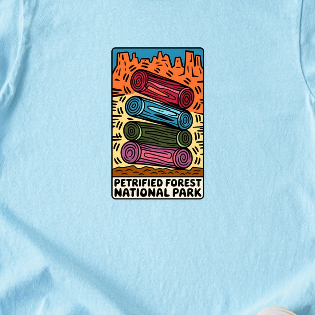 Petrified Forest National Park Logs Kids Cotton T-Shirt