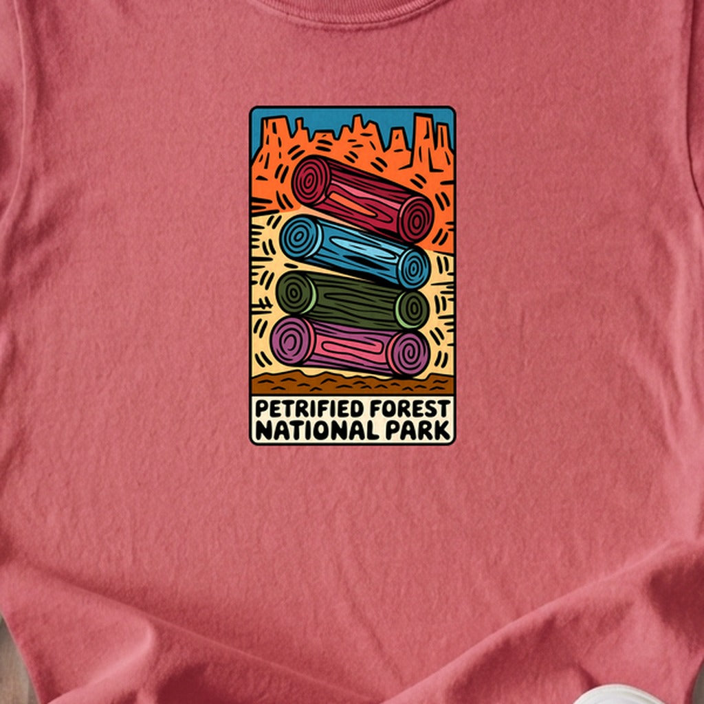 Petrified Forest National Park Logs Kids Cotton T-Shirt