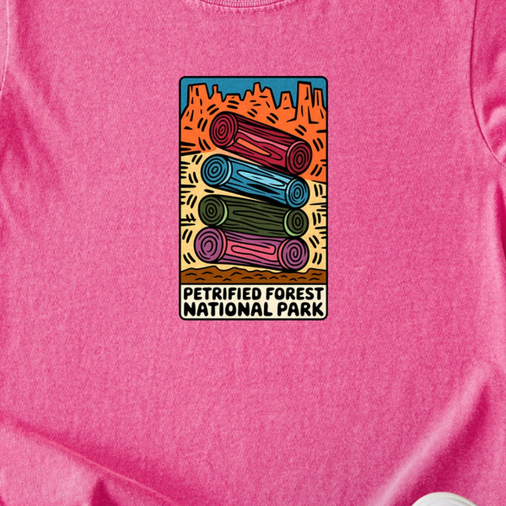 Petrified Forest National Park Logs Kids Cotton T-Shirt