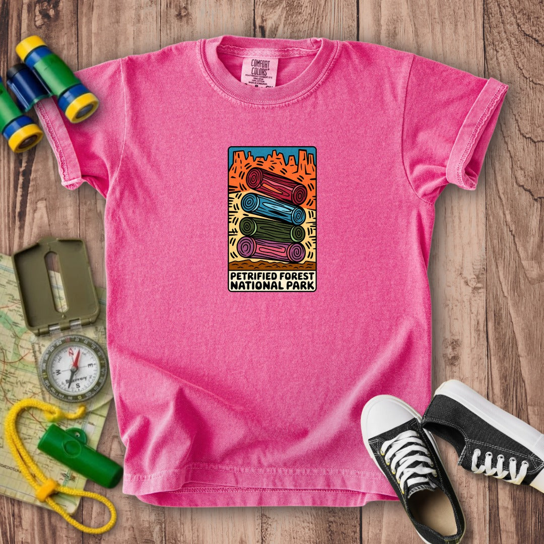 Petrified Forest National Park Logs Kids Cotton T-Shirt