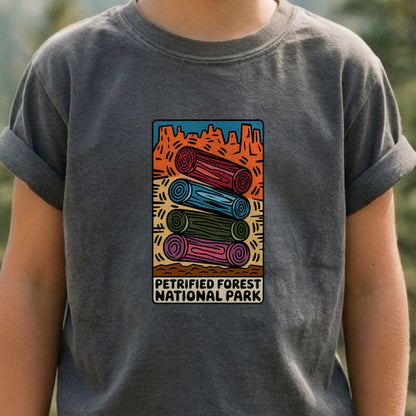 Petrified Forest National Park Logs Kids Cotton T-Shirt