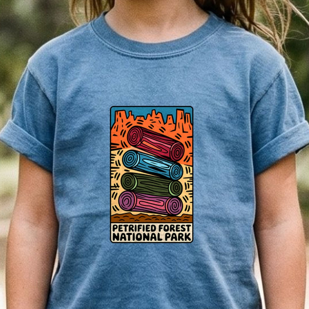 Petrified Forest National Park Logs Kids Cotton T-Shirt