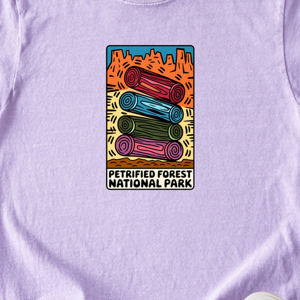 Petrified Forest National Park Logs Kids Cotton T-Shirt