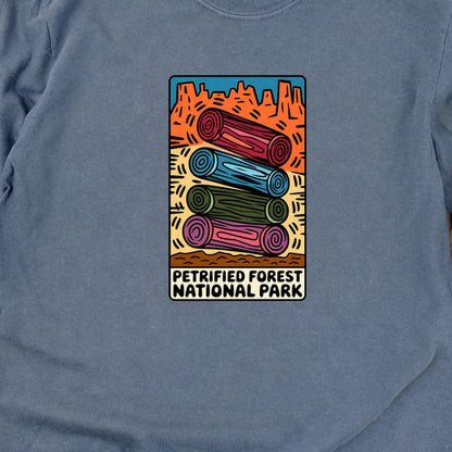 Petrified Forest National Park Logs Cotton Long Sleeve