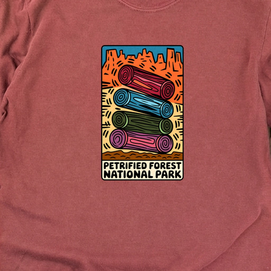 Petrified Forest National Park Logs Cotton Long Sleeve