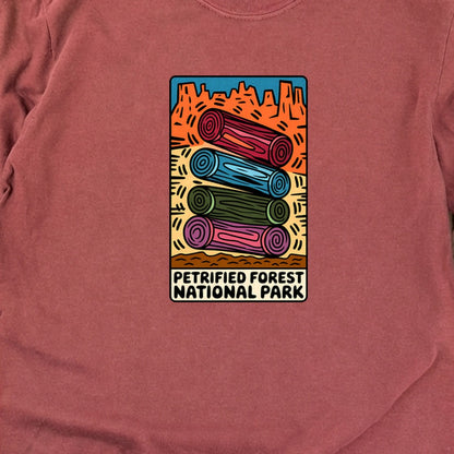 Petrified Forest National Park Logs Cotton Long Sleeve
