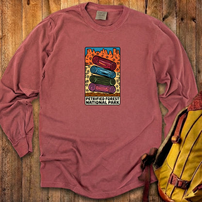 Petrified Forest National Park Logs Cotton Long Sleeve