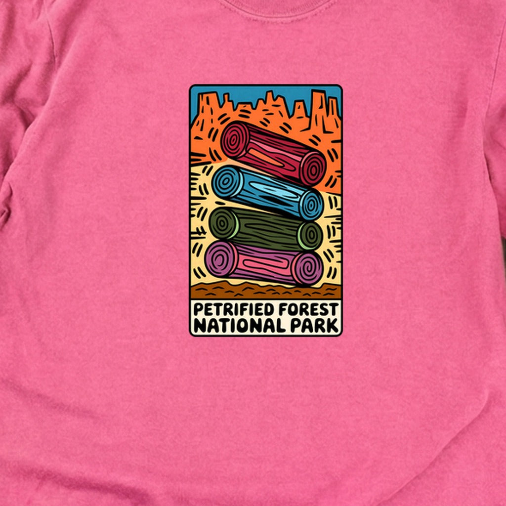 Petrified Forest National Park Logs Cotton Long Sleeve