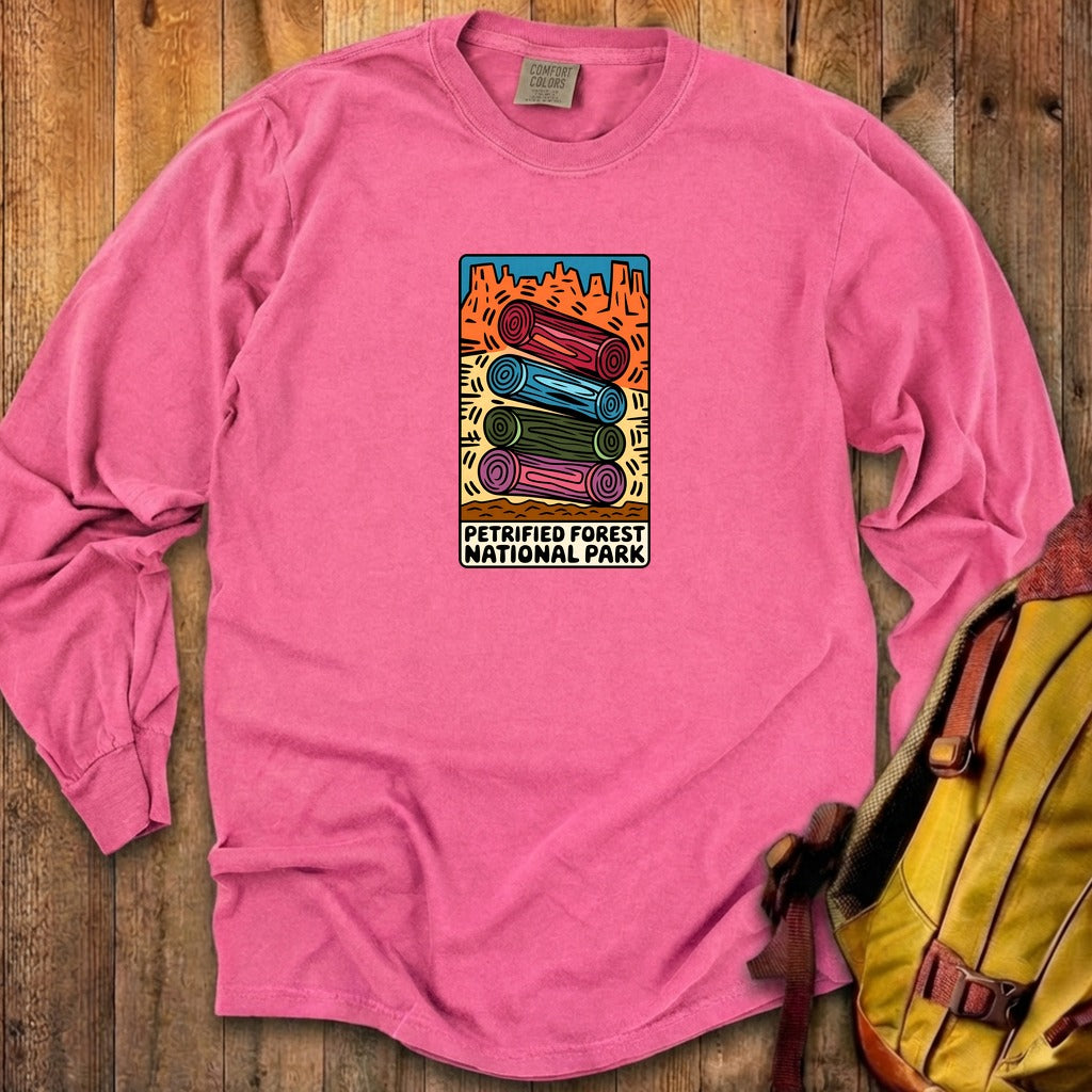 Petrified Forest National Park Logs Cotton Long Sleeve