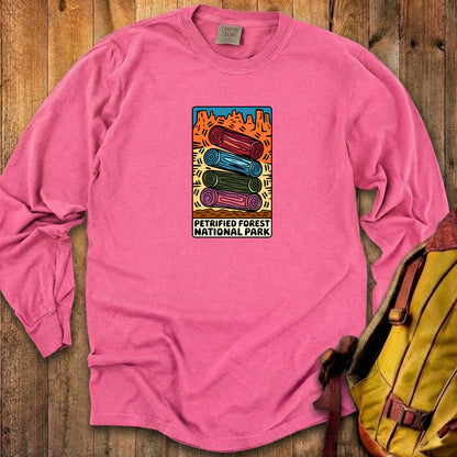Petrified Forest National Park Logs Cotton Long Sleeve
