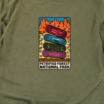 Petrified Forest National Park Logs Cotton Long Sleeve