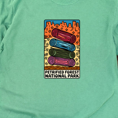 Petrified Forest National Park Logs Cotton Long Sleeve