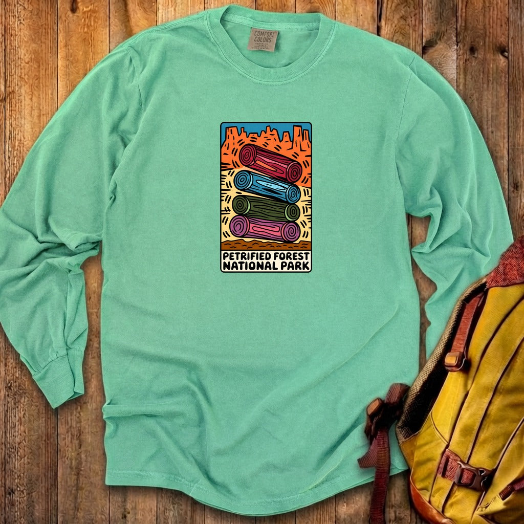 Petrified Forest National Park Logs Cotton Long Sleeve