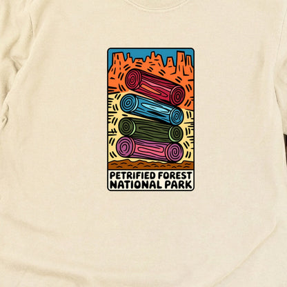 Petrified Forest National Park Logs Cotton Long Sleeve