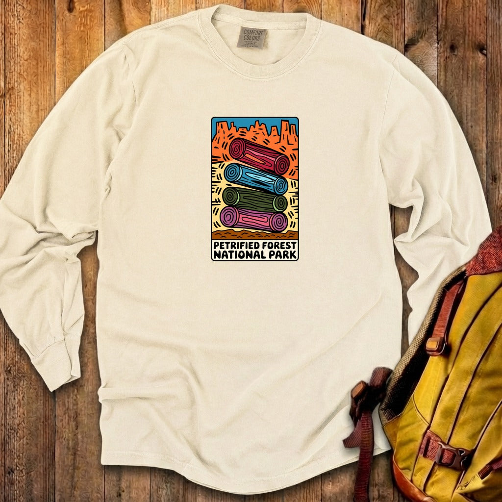 Petrified Forest National Park Logs Cotton Long Sleeve