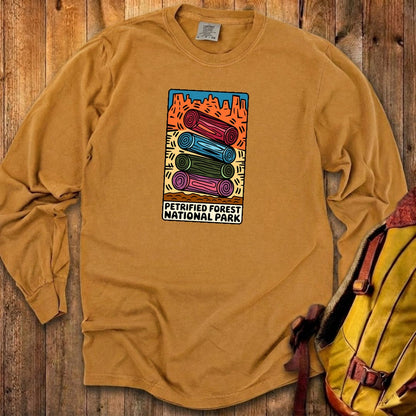 Petrified Forest National Park Logs Cotton Long Sleeve