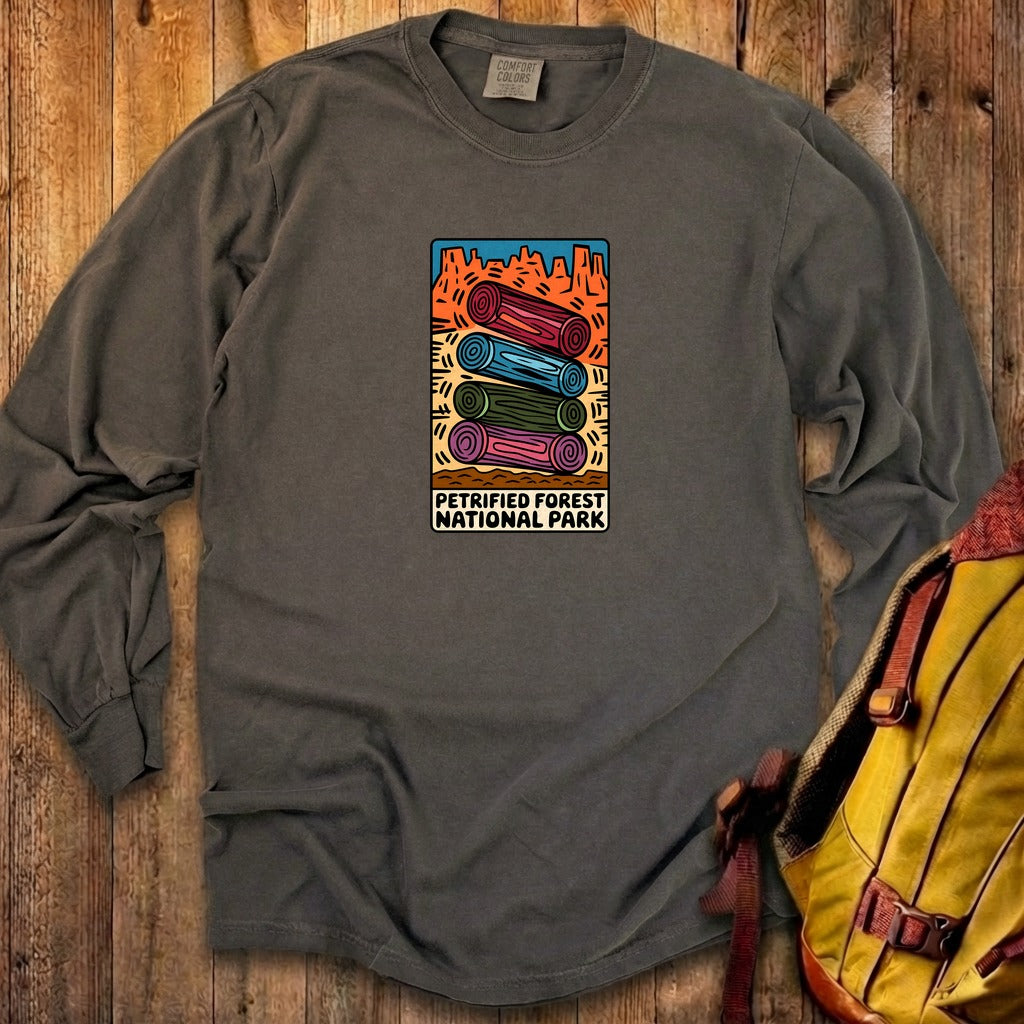 Petrified Forest National Park Logs Cotton Long Sleeve