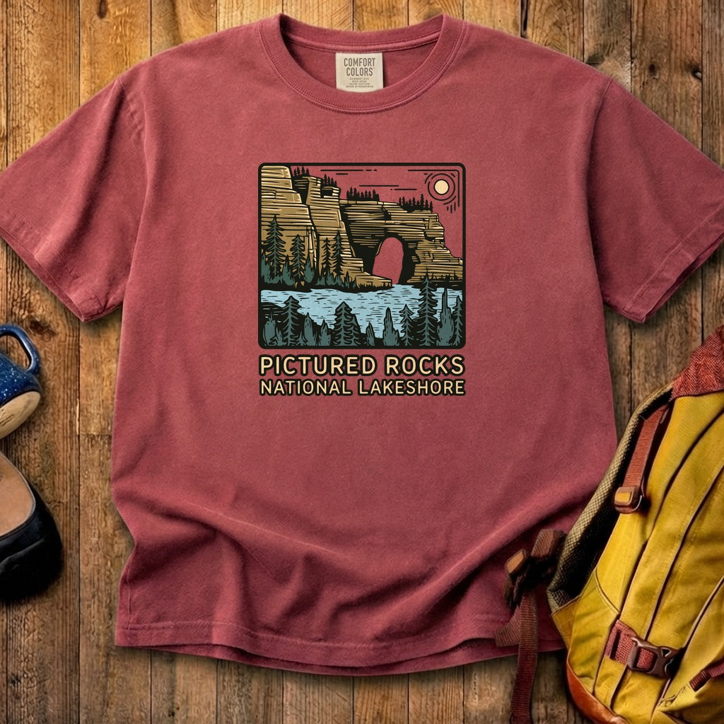 Pictured Rocks National Lakeshore Cotton T-Shirt