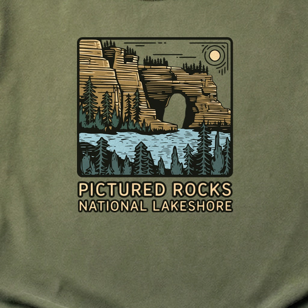 Pictured Rocks National Lakeshore Cotton T-Shirt