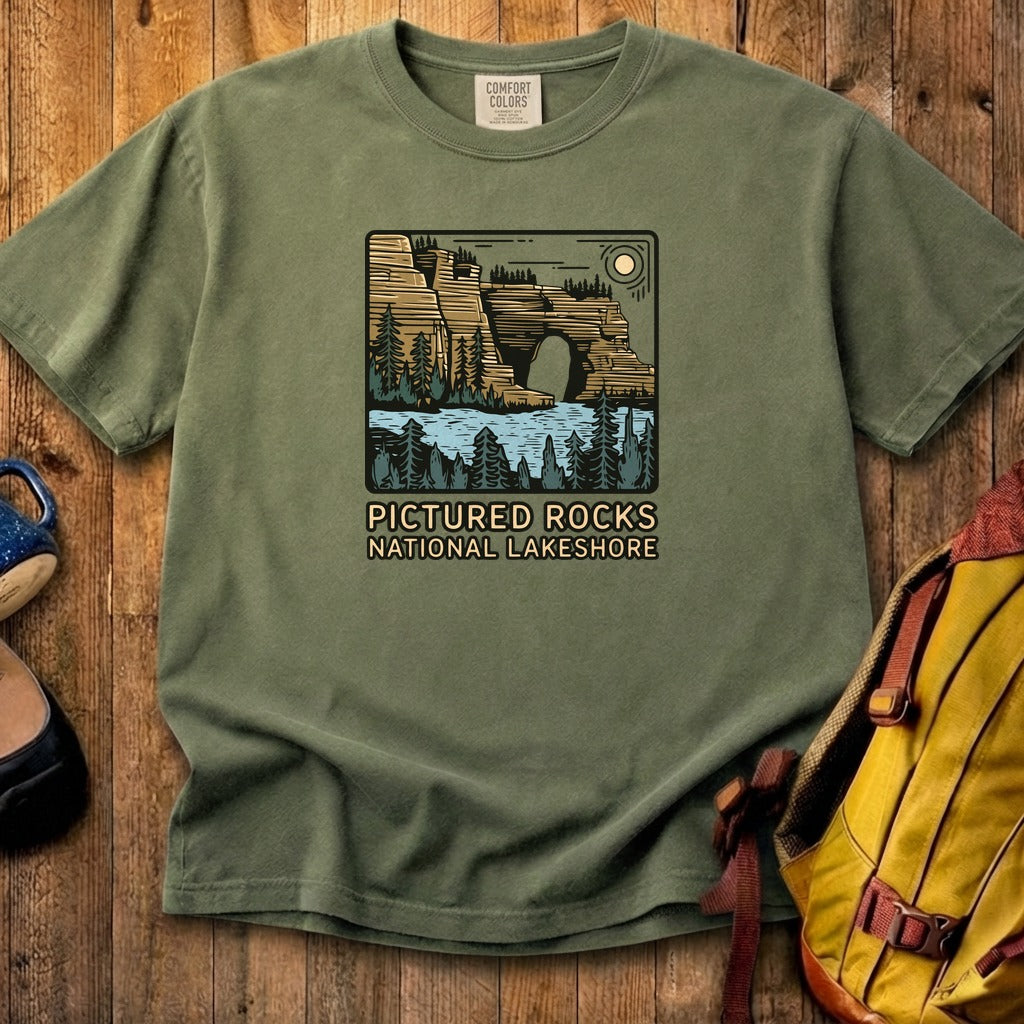 Pictured Rocks National Lakeshore Cotton T-Shirt