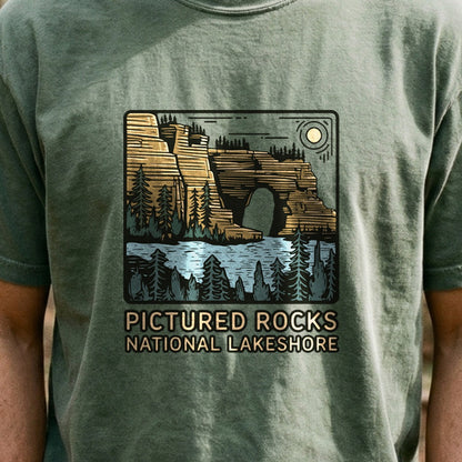 Pictured Rocks National Lakeshore Cotton T-Shirt