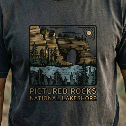 Pictured Rocks National Lakeshore Cotton T-Shirt