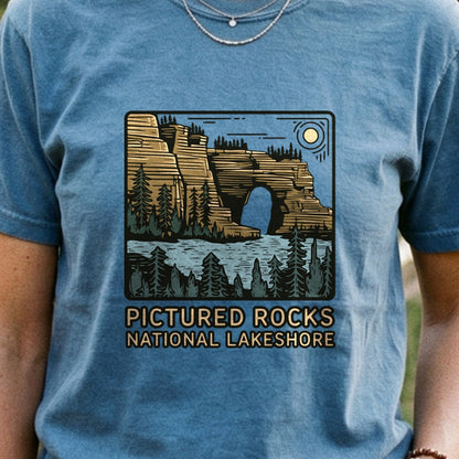 Pictured Rocks National Lakeshore Cotton T-Shirt