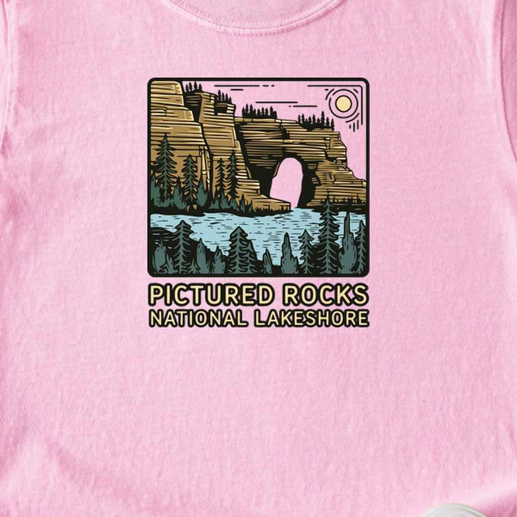 Pictured Rocks National Lakeshore Kids Cotton T-Shirt