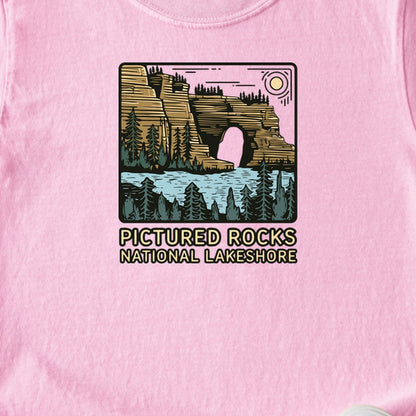Pictured Rocks National Lakeshore Kids Cotton T-Shirt