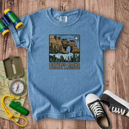 Pictured Rocks National Lakeshore Kids Cotton T-Shirt